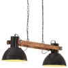 vidaXL Industrialna lampa wisząca, 25 W, czarna, 109 cm, E27