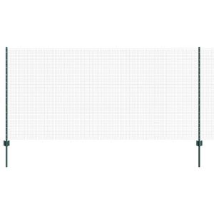 vidaXL Ogrodzenie z drutu spawanego z słupkami 50 x 1,2 m zielony