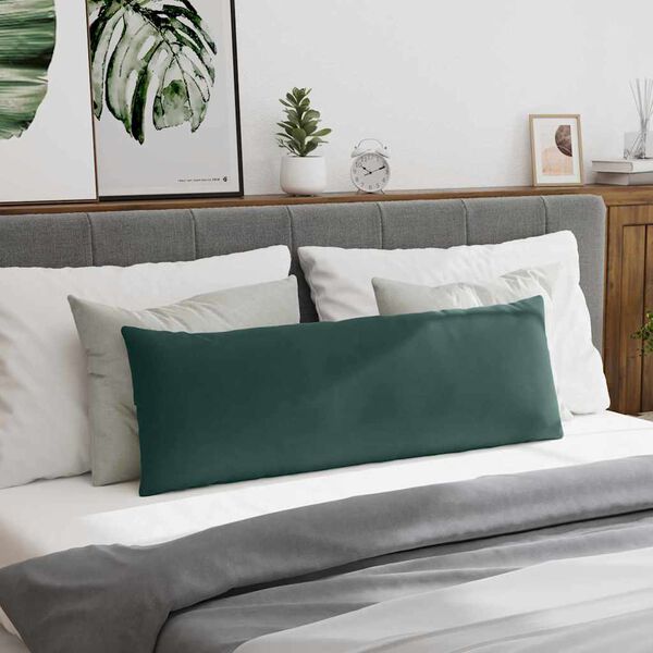 vidaXL Poduszki na sofę 2 pcs Ciemna zieleń 120 x 40 cm