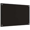 vidaXL Prz&oacute;d kuchenny 2 pcs Czarny 80 x 50 cm szkło hartowane
