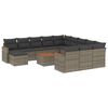 vidaXL Patio Sofa Set 11-osobowe Grey