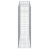 vidaXL Kosze gabionowe, 30 szt, 200x50x160/180cm, galwanizowane żelazo