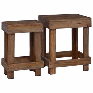 vidaXL Stojak na rośliny 2 szt. Brązowy 70 x 11 x 27 cm