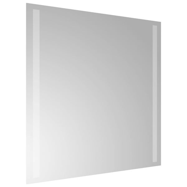 vidaXL Lustro łazienkowe z LED, 50x50 cm