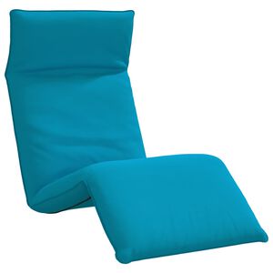 vidaXL Leżak składany jasnoniebieski 175x54x8,5 cm Oxford Fabric