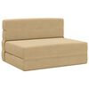 vidaXL Składana Sofa Ł&oacute;żko Zielono-szary 100 x 80 x 60 cm tkanina