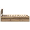 vidaXL Ramka ł&oacute;żka Dąb rzemieślniczy 120 x 190 cm Lite drewno sosnowe