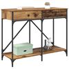 vidaXL Konsola Stare drewno 100 x 39 x 78,5 cm Materiał drewnopochodny