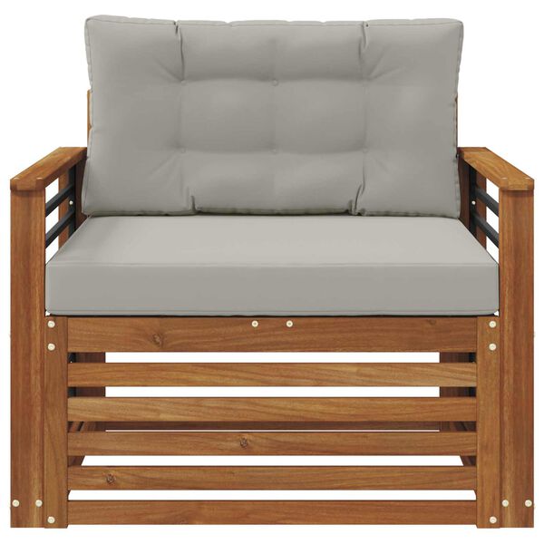 vidaXL Zestaw sof na zewnątrz Lite drewno akacjowe i poliester