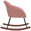 vidaXL Fotel bujany, r&oacute;żowy, tapicerowany tkaniną