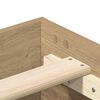 vidaXL Rama ł&oacute;żka bez materaca Artisan Oak 75x190 cm Drewno klejone