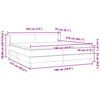 vidaXL Ł&oacute;żko typu Box Spring z materacami Ciemnoszary 180x210 cm