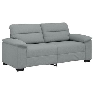 vidaXL Sofa 2-osobowa, jasnoszara, 180x81x84 cm, tapicerowana tkaniną