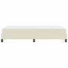 vidaXL Ramka ł&oacute;żka z materacem Kremowy 120 x 200 cm tkanina