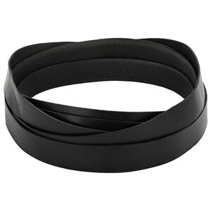 vidaXL Sk&oacute;rzany pasek 1 Czarny 1000 x 4 cm Sk&oacute;ra