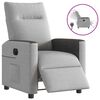 vidaXL Elektryczny fotel rozkładany Cloud Grey Fabric