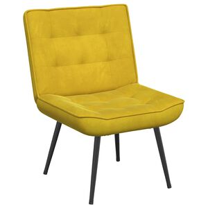 vidaXL Fotel relaksacyjny ż&oacute;łty 64x74x84 cm aksamit