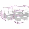 vidaXL Zestaw Sof na Ogr&oacute;d z poduszką 10 pcs Beżowy i jasnoszary