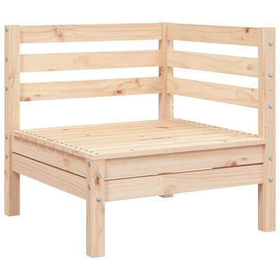vidaXL Ogrodowa sofa 2-osobowa z podnóżkiem, lite drewno sosnowe
