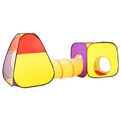 vidaXL Namiot do zabawy z 250 piłeczkami, kolorowy, 255x80x100 cm