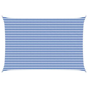 vidaXL Żagiel przeciwsłoneczny Niebieski i biały 4 x 5 m HDPE