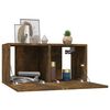 vidaXL Wisząca szafka pod TV, przydymiony dąb, 60x30x30 cm