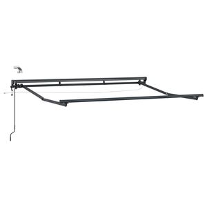 vidaXL Rama markizy elektrycznej z LEDami Antracyt 2,5 x 2 m Aluminium