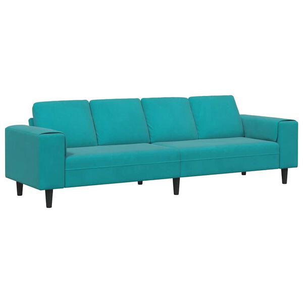 vidaXL Sofa do salonu Turkusowy 250 x 188 x 76 cm
