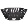 vidaXL Kominek Czarny 60 x 60 x 23 cm Stal