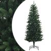 vidaXL Artificial Hinged Christmas Tree 120 cm PE i PVC zielony