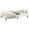 vidaXL Rama ł&oacute;żka narożnego Kremowy 90 cm x 200 cm Aksamit
