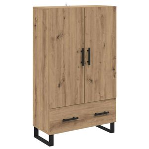 vidaXL Highboard Dąb rzemieślniczy 69,5 x 30 x 115 cm