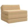 vidaXL Składana Sofa Ł&oacute;żko Jasnozielony szary 200 x 70 x 10 cm