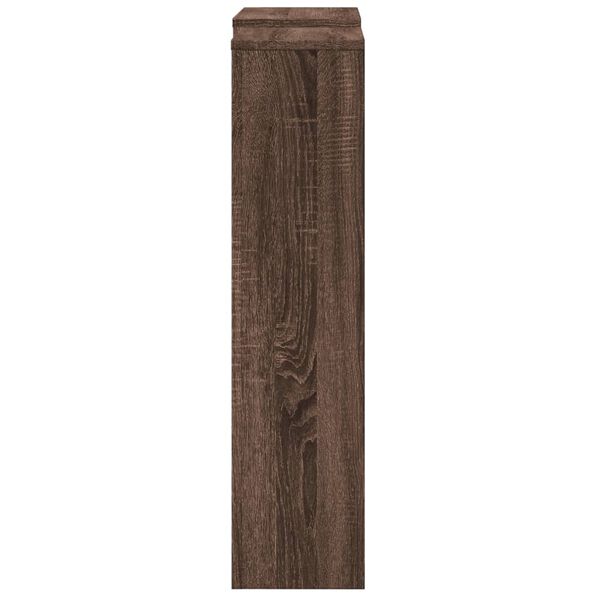 vidaXL Osłona na grzejnik, brązowy dąb, 205x21,5x83,5 cm