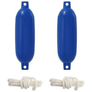 vidaXL Fendery łodzi 2 szt. &Oslash; 14 x 50 cm niebieski PVC