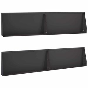 vidaXL Mur oporowy 4 szt. 100 x 12 x 40 cm Stal Czarny