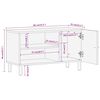 vidaXL Szafka pod telewizor, 80x31x46 cm, lite drewno mango