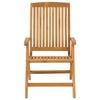 vidaXL Rozkładane krzesła ogrodowe z poduszkami, 2 szt., drewno tekowe