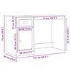 vidaXL Biurko Stare drewno 50 x 115 x 75 cm Materiał drewnopochodny