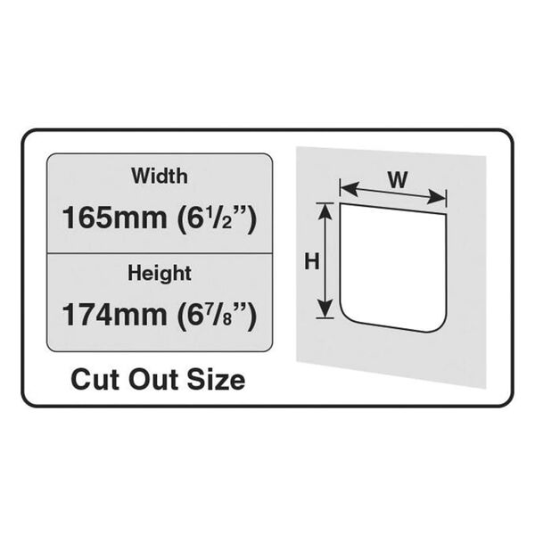 CAT MATE Drzwiczki dla kota, zamykane na 4 sposoby, brązowe
