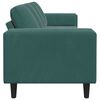 vidaXL Sofa do salonu Ciemna zieleń 250 x 77 x 76 cm