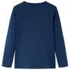 Koszulka dziecięca z długimi rękawami, granatowa, 92
