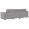 vidaXL Sofa 2 pcs Szary Tkanina lniana