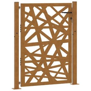 vidaXL Brama ogrodowa 100x125 cm Stal nierdzewna Lekka konstrukcja