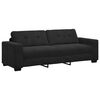vidaXL Sofa 3 pcs Czerwony Wiatr Tkanina lniana