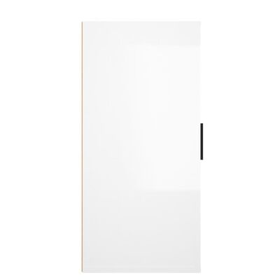 vidaXL Szafka, biała z połyskiem, 40x33x70 cm, materiał drewnopochodny