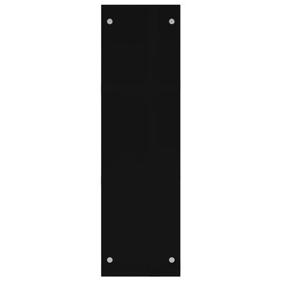 vidaXL Stojak na drewno opałowe, czarny, 80x35x120 cm, szklany