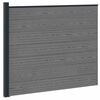vidaXL Panel ogrodzeniowy WPC i aluminium Szary