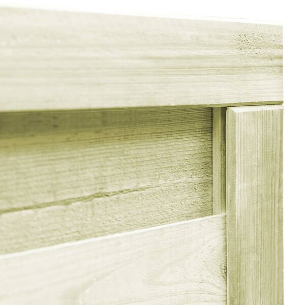 vidaXL Furtka ogrodowa, impregnowana sosna, 100 x 75 cm, zielona