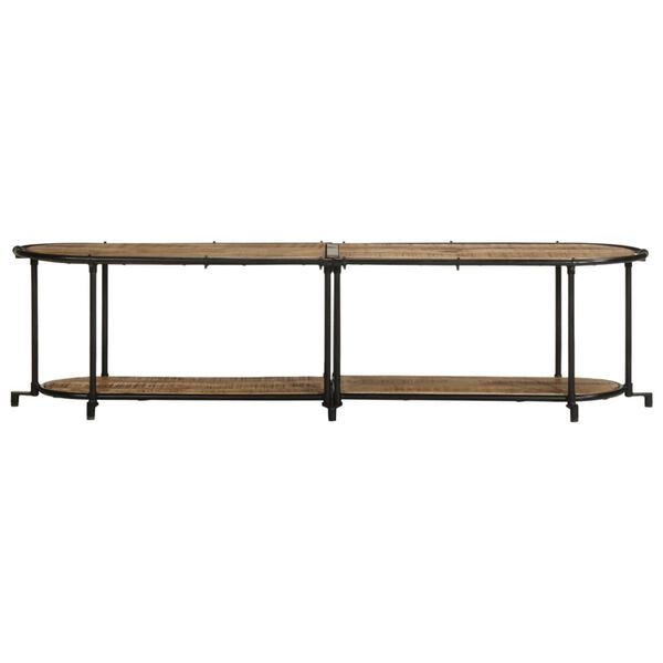 vidaXL Szafka pod TV, 160x42x40 cm, lite surowe drewno mango